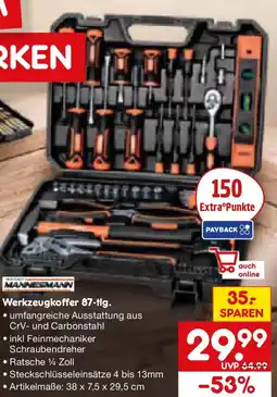 Netto Marken-Discount MANNESMANN Werkzeugkoffer 87-tlg. Angebot