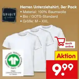 Netto Marken-Discount SPIRIT Herren Unterziehshirt Angebot