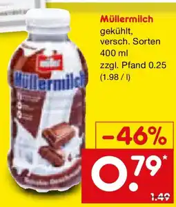 Netto Marken-Discount Müllermilch Angebot