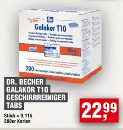 Handelshof DR. BECHER GALAKOR T10 GESCHIRRREINIGER TABS Angebot