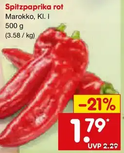 Netto Marken-Discount Spitzpaprika rot Angebot