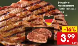 Netto Marken-Discount Schweine- Nackensteaks Angebot