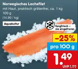 Netto Marken-Discount Norwegisches Lachsfilet Angebot
