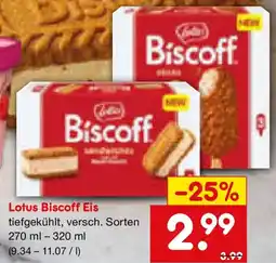Netto Marken-Discount Lotus Biscoff Eis Angebot