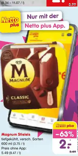 Netto Marken-Discount Magnum Stieleis Angebot