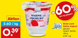 Netto Marken-Discount GUTES Land Sahne Joghurt Angebot