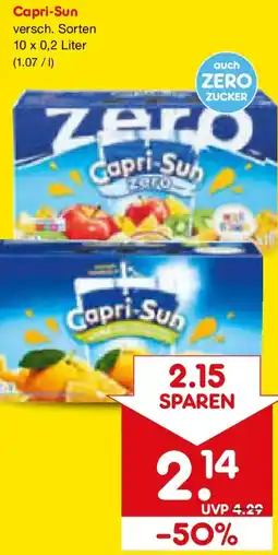 Netto Marken-Discount Capri-Sun versch. Sorten 10 x 0,2 Liter Angebot