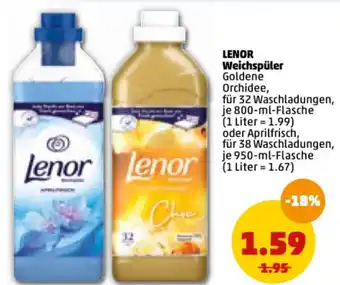 PENNY Lenor Weichspüler 800ml/950ml Angebot