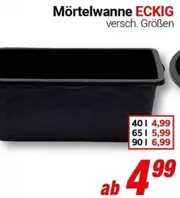 CENTERSHOP Mörtelwanne ECKIG Angebot