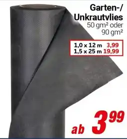 CENTERSHOP Garten-/ Unkrautvlies Angebot