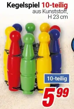 CENTERSHOP Kegelspiel 10-teilig Angebot