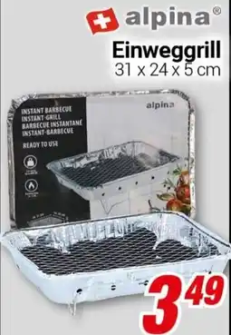 CENTERSHOP alpina Einweggrill Angebot
