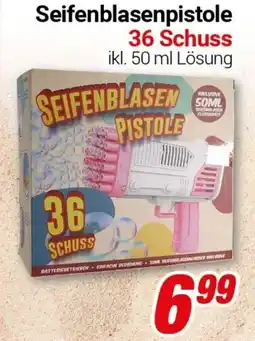 CENTERSHOP Seifenblasenpistole 36 Schuss Angebot
