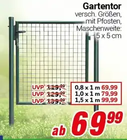 CENTERSHOP Gartentor Angebot