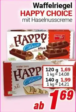 CENTERSHOP Waffelriegel HAPPY CHOICE Angebot