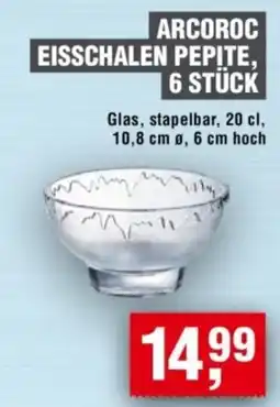 Handelshof ARCOROC EISSCHALEN PEPITE, 6 STÜCK Angebot