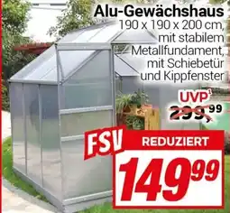 CENTERSHOP Alu-Gewächshaus Angebot