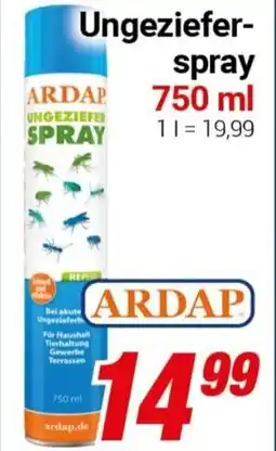 CENTERSHOP ARDAP Ungezieferspray Angebot