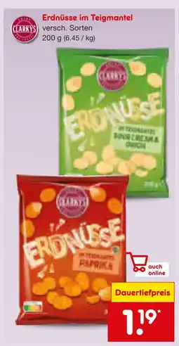 Netto Marken-Discount Clarkys erdnüsse im teigmantel Angebot