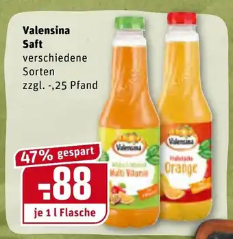 REWE Valensina Saft 1L Angebot