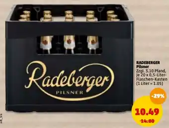 PENNY Radeberger Pilsner 20x0,5L Angebot