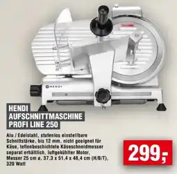 Handelshof HENDI AUFSCHNITTMASCHINE PROFI LINE 250 Angebot