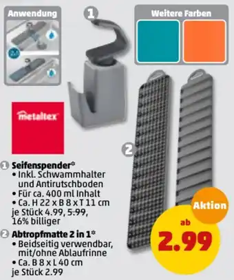 PENNY Seifenspender oder Abtropfmatte 2in1 Angebot