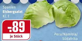 REWE Spanien Eisbergsalat Angebot