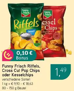 Dornseifer Funny Frisch Riffels, Cross Cut Pop Chips oder Kesselchips Angebot