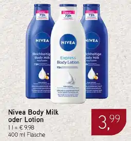 Dornseifer Nivea Body Milk oder Lotion Angebot