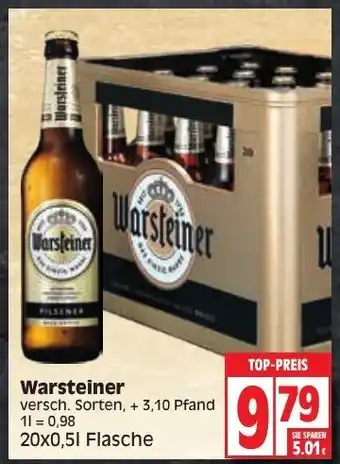 Edeka Warsteiner 20*500ml Angebot