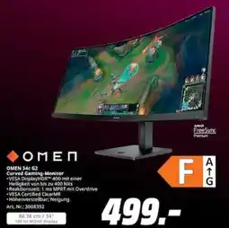 MediaMarkt OMEN 34c G2 Curved Gaming-Monitor Angebot