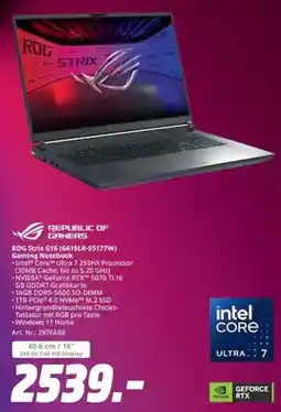MediaMarkt REPUBLIC OF GAMERS ROG Strix G16 (G615LR-$5177W) Gaming Notebook Angebot