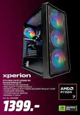 MediaMarkt xperion STYX XGD-C34 R7-GF5050-161 Gaming Desktop PC Angebot