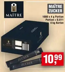 Handelshof MAÎTRE ZUCKER Angebot