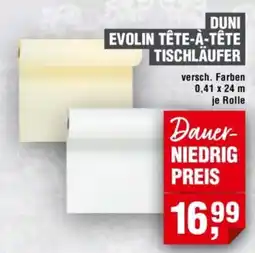 Handelshof DUNI EVOLIN TÊTE-À-TÊTE TISCHLÄUFER Angebot