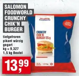 Handelshof SALOMON FOODWORLD CRUNCHY CHIK'N BURGER Angebot