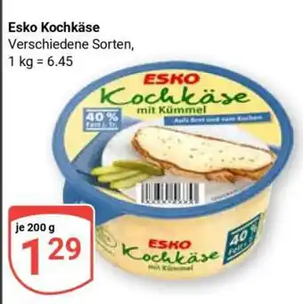 Globus Esko Kochkäse Angebot
