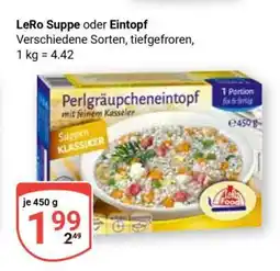 Globus LeRo Suppe oder Eintopf Angebot