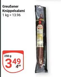 Globus Greußener Knüppelsalami Angebot