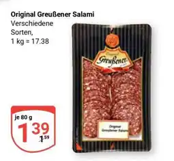 Globus Original Greußener Salami Angebot