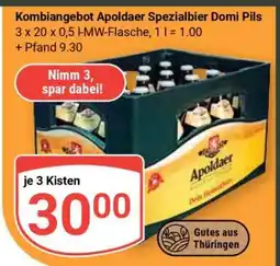 Globus Kombiangebot Apoldaer Spezialbier Domi Pils Angebot