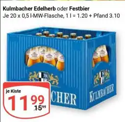Globus Kulmbacher Edelherb oder Festbier Angebot
