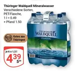 Globus Thüringer Waldquell Mineralwasser Angebot