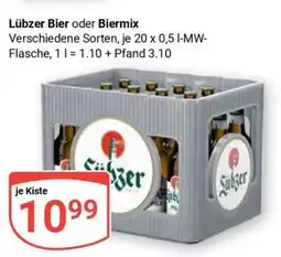 Globus Lübzer Bier oder Biermix Angebot