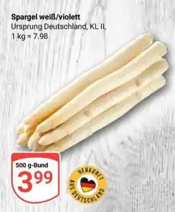 Globus Spargel weiß/violett Angebot