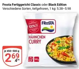 Globus Frosta Fertiggericht Classic oder Black Edition Angebot