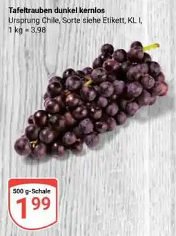 Globus Tafeltrauben dunkel kernlos Angebot