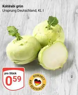 Globus Kohlrabi grün Angebot