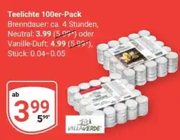 Globus Teelichte 100er-Pack Angebot